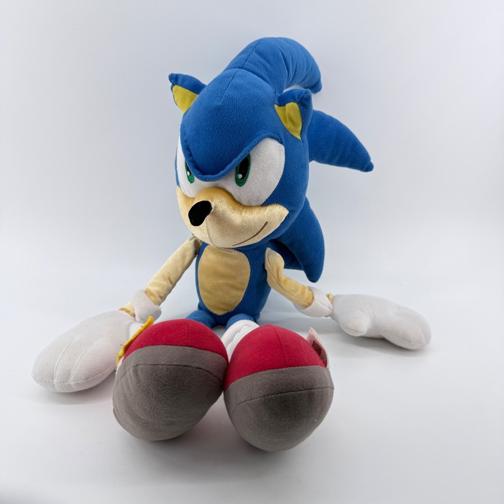Sega Sonic the Hedgehog Plush Toy Blue Red Shoes Polyester Solid OS
